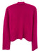 La Ligne Size S Hot pink Cashmere Ribbed Knit Button Front V Neck Sweater Hot pink / S