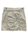 Veronica Beard Jeans Size 25 White Cotton Blend Denim Contrast Stitch Mini Skirt White / 25