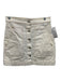 Veronica Beard Jeans Size 25 White Cotton Blend Denim Contrast Stitch Mini Skirt White / 25