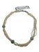 White, Aqua & Green 925 Sterling Silver Seed Pearls Multi Strand Necklace White, Aqua & Green