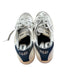 P448 Shoe Size 30 White & Grey Suede Accents Canvas Platform Athletic Sneakers White & Grey / 30