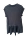 Daily Practice Size S Black Cotton Buttons Cap Sleeve Collar Mini Dress Black / S