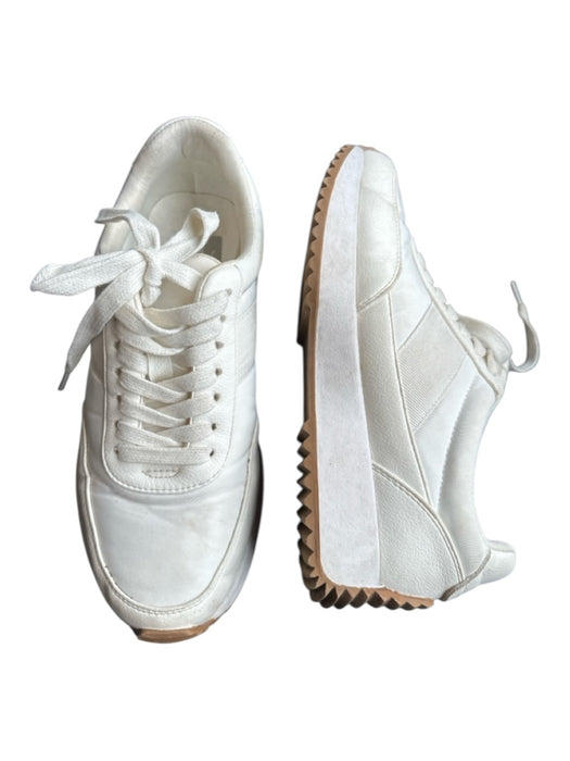 Dolce Vita Shoe Size 7.5 White Lace Stripe Detail Tread Platform Sneakers White / 7.5