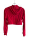 Athleta Size S Red Nylon & Spandex Long Sleeve Zip Front Cropped Jacket Red / S