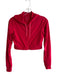 Athleta Size S Red Nylon & Spandex Long Sleeve Zip Front Cropped Jacket Red / S