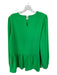 Pomander Place Size M Green Polyester Long Balloon Sleeve Peplum Top Green / M
