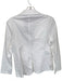 Size Est M White Cotton Blend Long Sleeve 2 button Blazer Jacket White / Est M