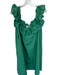 Hyacinth House Size S Green Cotton Ruffle Collar Midi Dress Green / S