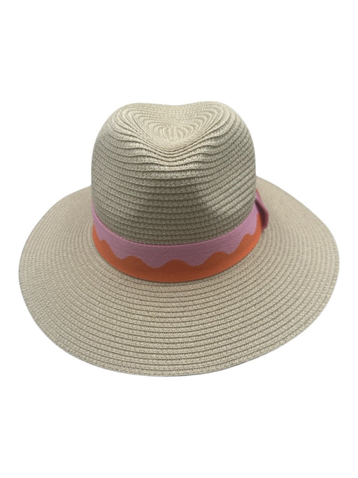 Shiraleah Beige, Pink, Orange Cotton Knit Tear Drop Shimmer Hat Beige, Pink, Orange / One Size