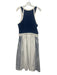 Daily Practice Size Petite Navy & white Cotton Sleeveless Stripe Maxi Dress Navy & white / Petite