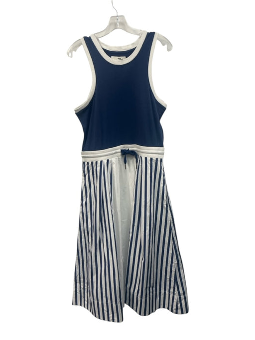 Daily Practice Size Petite Navy & white Cotton Sleeveless Stripe Maxi Dress Navy & white / Petite