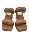 Dolce Vita Shoe Size 8 Brown Leather Snake Print Block Heel Square Toe Sandals Brown / 8