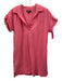 J Crew Size XS Pink Cotton V Neck Gauze Short Sleeve Pockets Dress Pink / XS