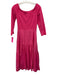 Tuckernuck Size S Pink Rayon Blend Off Shoulder 1/2 Sleeve Zip Close Maxi Dress Pink / S