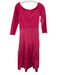 Tuckernuck Size S Pink Rayon Blend Off Shoulder 1/2 Sleeve Zip Close Maxi Dress Pink / S