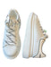 Alexander McQueen Shoe Size 40 White Leather Platform Black Trim Laces Sneakers White / 40
