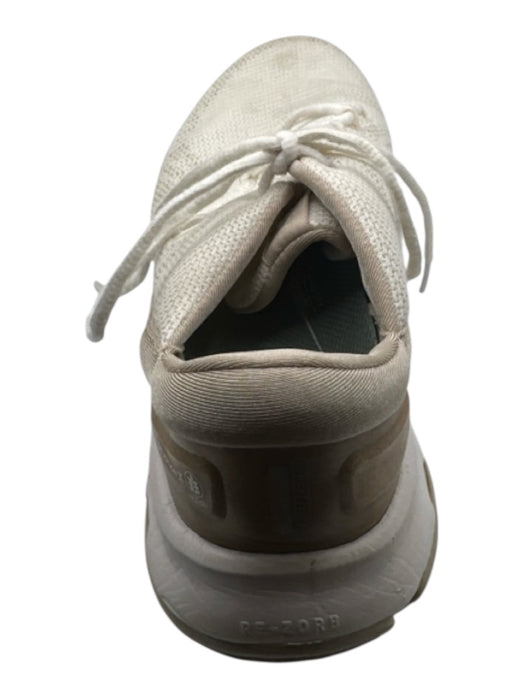 Ryka Shoe Size 8.5 Cream & Tan Canvas Lace Up Athletic Sneakers Cream & Tan / 8.5