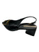Franco Sarto Shoe Size 8.5 Black & Gold Patent Leather Block Heel Pumps Black & Gold / 8.5