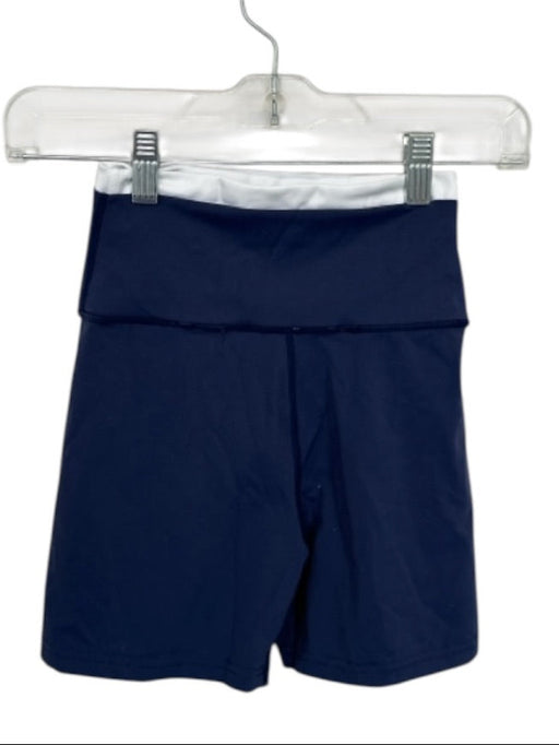 Daily Drills Size XS Navy & white Biker Shorts Colorblock Double Lined Shorts Navy & white / XS