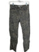 Mango Size 2 Black & Yellow Cotton Wide Leg Denim Cheetah Jeans Black & Yellow / 2