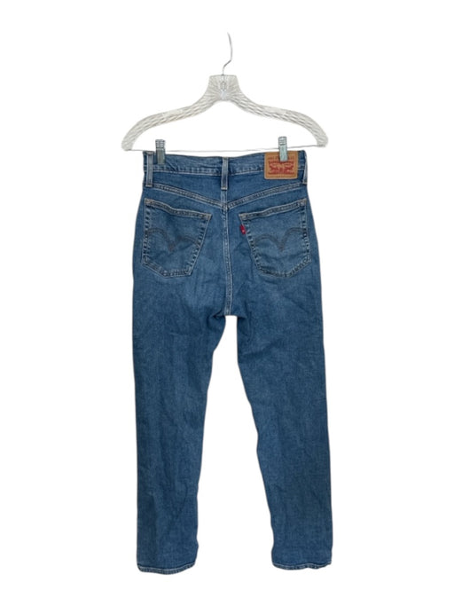 Levis Size 27 Light Wash Cotton Back Pocket Straight Leg Button Fly Jeans Light Wash / 27