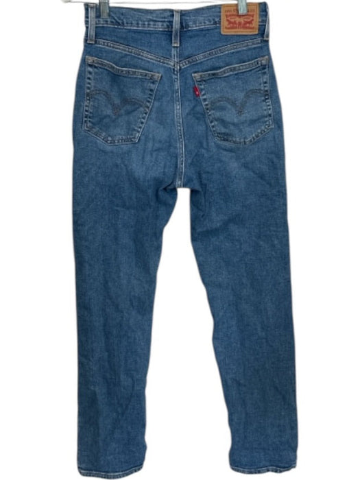 Levis Size 27 Light Wash Cotton Back Pocket Straight Leg Button Fly Jeans Light Wash / 27