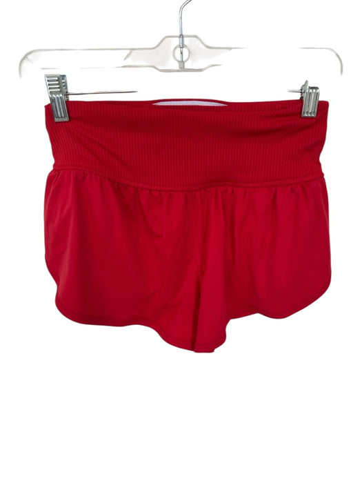 FP Movement Size S Red Back Pocket Flutter Athletic Shorts Red / S