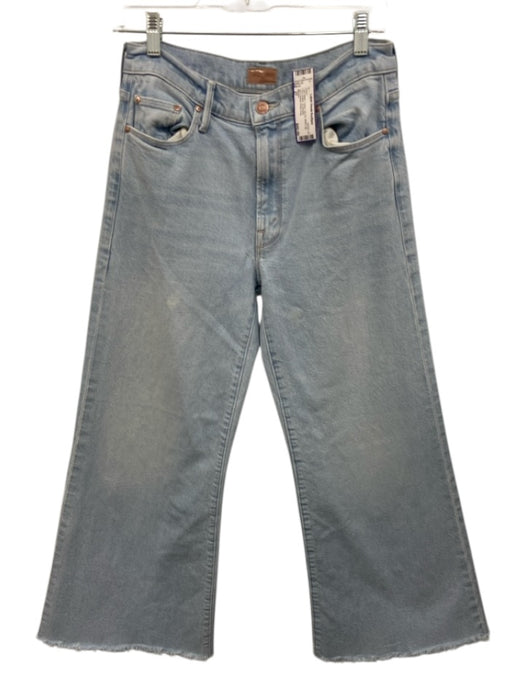 Mother Size 27 Light Wash Cotton Zip Fly Wide Leg Flare Bottom Jeans Light Wash / 27