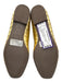 Schutz Shoe Size 6 Gold Leather Woven Bow Detail Square Toe Flats Gold / 6