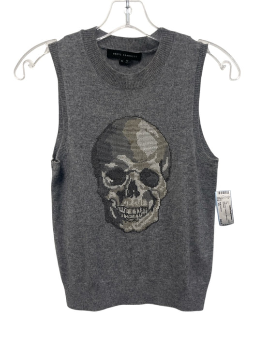 Skull Cashmere Size XS Light Grey Cashmere Sleeveless Top Light Grey / XS