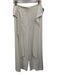 Milly Size S White Triacetate Tie Detail Twill Pants White / S
