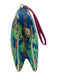 Lilly Pulitzer Multi Polyester Zip Close Gold Tone Hardware Botanical Pouch Bag Multi