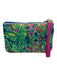 Lilly Pulitzer Multi Polyester Zip Close Gold Tone Hardware Botanical Pouch Bag Multi