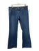 Lilly Pulitzer Size 14 Medium Wash Cotton Blend Denim Whiskering Flare Jeans Medium Wash / 14