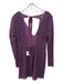 Free People Size 2 Dark Purple Nylon & Polyester Lace Long Sleeve Mini Dress Dark Purple / 2
