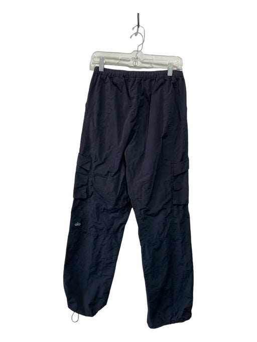 Alo Size XS Black Cotton Blend Elastic Waist Jogger Cargo Pants Black / XS