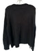 Wooden Ships Size S/M Black & Pink Mohair Blend Long Sleeve Cheetah Knit Sweater Black & Pink / S/M