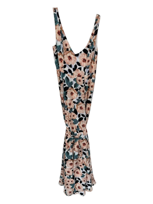 Show Me Your Mumu Size S Peach & Teal Polyester Sleeveless Magnolia Maxi Dress Peach & Teal / S