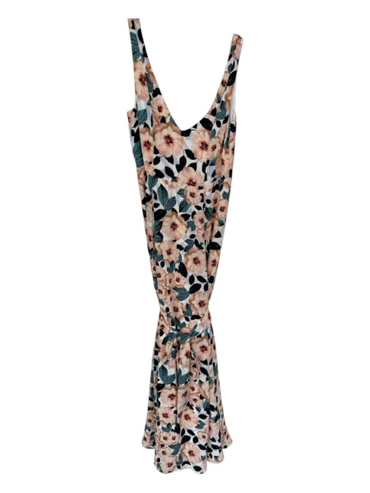 Show Me Your Mumu Size S Peach & Teal Polyester Sleeveless Magnolia Maxi Dress Peach & Teal / S