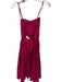 Abercrombie & Fitch Size S Magenta Cotton Spaghetti Strap Pleat Detail Dress Magenta / S