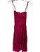 Abercrombie & Fitch Size S Magenta Cotton Spaghetti Strap Pleat Detail Dress Magenta / S