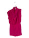 Karlie Size M Pink Polyester Mock Neck Cap Sleeve Buttons Dress Pink / M