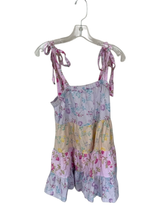 loveshackfancy for target Size S Purple & Yellow Cotton Tie Straps Flowers Dress Purple & Yellow / S