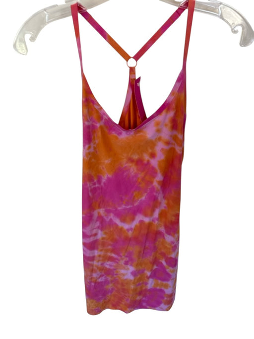 Outdoor Voices Size M Orange & Pink Nylon Blend Built in Shorts Tie Dye Dress Orange & Pink / M