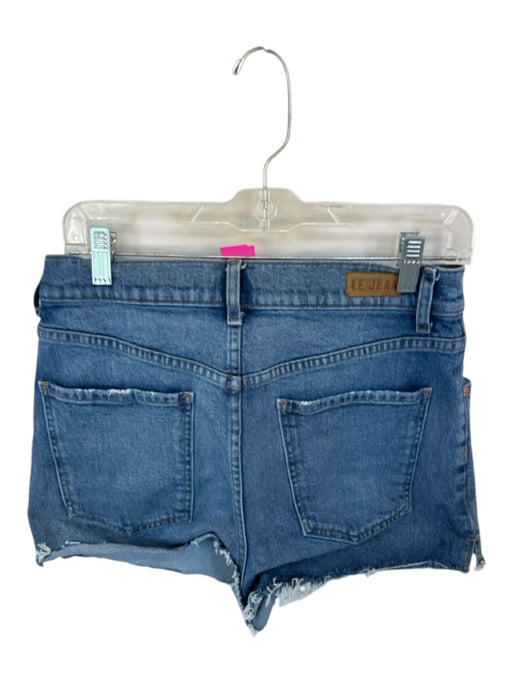 Le Jean Size 27 Med Dark Wash Cotton Blend High Waist Button Fly Cut Off Shorts Med Dark Wash / 27