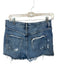Agolde Size 28 Med Dark Wash Organic Cotton High Waist Button Fly Cut Off Shorts Med Dark Wash / 28