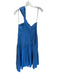 A.L.C. Size 8 Cornflower Blue Cotton One Shoulder Keyhole Front Side Zip Dress Cornflower Blue / 8
