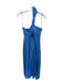 A.L.C. Size 8 Cornflower Blue Cotton One Shoulder Keyhole Front Side Zip Dress Cornflower Blue / 8