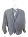 Bailey 44 Size M Blue & White Cotton Long Sleeve Striped One Button Top Blue & White / M