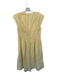 All:Row Size S Yellow Cotton Cap Sleeve Pleat Detail Buttons Maxi Dress Yellow / S